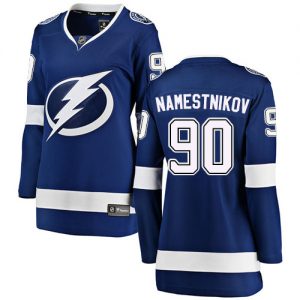 Dámské NHL Tampa Bay Lightning dresy 90 Vladislav Namestnikov Breakaway královská modrá Fanatics Branded Domácí