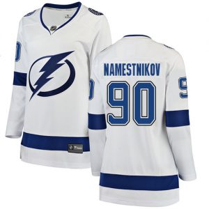 Dámské NHL Tampa Bay Lightning dresy 90 Vladislav Namestnikov Breakaway Bílý Fanatics Branded Venkovní
