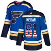 Pánské NHL St. Louis Blues dresy 61 Wade Megan Authentic modrá Adidas USA Flag Fashion