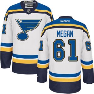 Pánské NHL St. Louis Blues dresy 61 Wade Megan Authentic Bílý Reebok Venkovní hokejové dresy