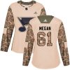 Dámské NHL St. Louis Blues dresy 61 Wade Megan Authentic Camo Adidas Veterans Day Practice