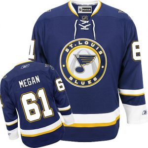 Dámské NHL St. Louis Blues dresy 61 Wade Megan Authentic Námořnická modrá Reebok Alternativní hokejové dresy