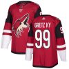 Pánské NHL Arizona Coyotes dresy Wayne Gretzky 99 Authentic Burgundy Červené Adidas Domácí