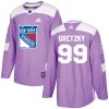 Pánské NHL New York Rangers dresy 99 Wayne Gretzky Authentic Nachový Adidas Fights Cancer Practice