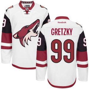 Pánské NHL Arizona Coyotes dresy Wayne Gretzky 99 Authentic Bílý Reebok Venkovní hokejové dresy
