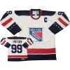 Dětské NHL New York Rangers dresy Wayne Gretzky 99 Authentic Throwback Bílý CCM