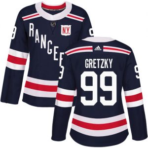 Dámské NHL New York Rangers dresy Wayne Gretzky 99 Authentic Námořnická modrá Adidas 2018 Winter Classic