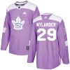 Pánské NHL Toronto Maple Leafs dresy 29 William Nylander Authentic Nachový Adidas Fights Cancer Practice