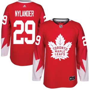 Pánské NHL Toronto Maple Leafs dresy 29 William Nylander Authentic Červené Adidas Alternate