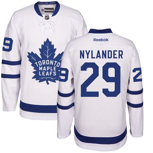 Pánské NHL Toronto Maple Leafs dresy 29 William Nylander Authentic Bílý Reebok Venkovní hokejové dresy