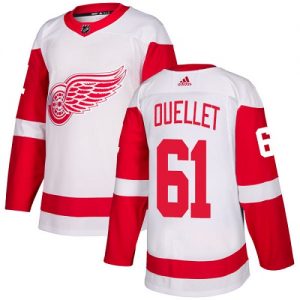 Pánské NHL Detroit Red Wings dresy 61 Xavier Ouellet Authentic Bílý Adidas Venkovní