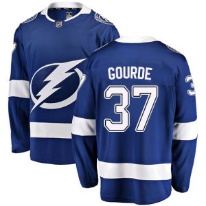 Dětské NHL Tampa Bay Lightning dresy 37 Yanni Gourde Breakaway královská modrá Fanatics Branded Domácí