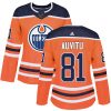 Dámské NHL Edmonton Oilers dresy 81 Yohann Auvitu Authentic Oranžový Adidas Domácí