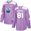 Dětské NHL Edmonton Oilers dresy 81 Yohann Auvitu Authentic Nachový Adidas Fights Cancer Practice