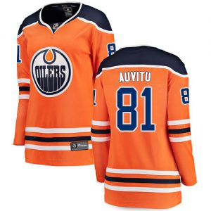 Dámské NHL Edmonton Oilers dresy 81 Yohann Auvitu Breakaway Oranžový Fanatics Branded Domácí