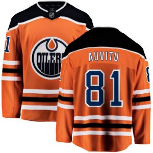Dětské NHL Edmonton Oilers dresy 81 Yohann Auvitu Breakaway Oranžový Fanatics Branded Domácí