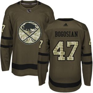 Dětské NHL Buffalo Sabres dresy Zach Bogosian 47 Authentic Zelená Adidas Salute to Service