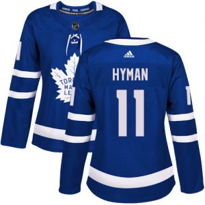 Dámské NHL Toronto Maple Leafs dresy 11 Zach Hyman Authentic královská modrá Adidas Domácí