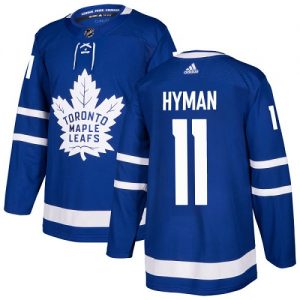 Dětské NHL Toronto Maple Leafs dresy 11 Zach Hyman Authentic královská modrá Adidas Domácí