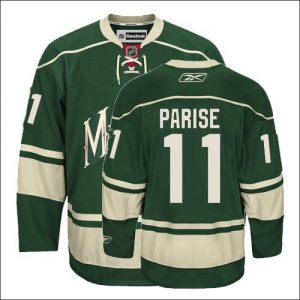 Pánské NHL Minnesota Wild dresy 11 Zach Parise Authentic Zelená Reebok Alternativní hokejové dresy