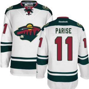 Pánské NHL Minnesota Wild dresy 11 Zach Parise Authentic Bílý Reebok Venkovní hokejové dresy