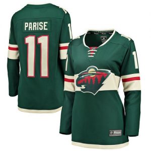 Dámské NHL Minnesota Wild dresy 11 Zach Parise Breakaway Zelená Fanatics Branded Domácí