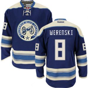 Dámské NHL Columbus Blue Jackets dresy 8 Zach Werenski Authentic Námořnická modrá Reebok Alternativní hokejové dresy