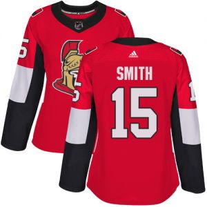 Dámské NHL Ottawa Senators dresy 15 Zack Smith Authentic Červené Adidas Domácí