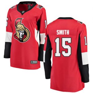 Dámské NHL Ottawa Senators dresy 15 Zack Smith Breakaway Červené Fanatics Branded Domácí