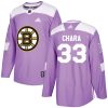 Pánské NHL Boston Bruins dresy Zdeno Chara 33 Authentic Nachový Adidas Fights Cancer Practice