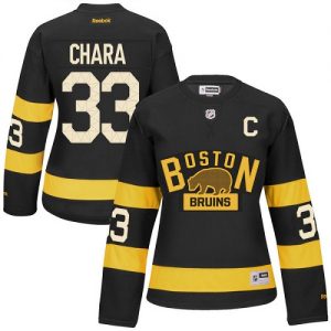 Dámské NHL Boston Bruins dresy Zdeno Chara 33 Authentic Černá Reebok Winter Classic