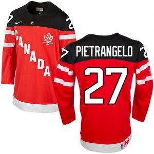 Olympic Alex Pietrangelo Authentic Červené  Team Canada dresy 27 100th Anniversary