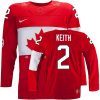 Olympic Duncan Keith Authentic Červené  Team Canada dresy 2 Venkovní 2014