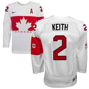 Olympic Duncan Keith Authentic Bílý  Team Canada dresy 2 Domácí 2014