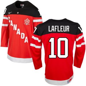 Olympic Guy Lafleur Authentic Červené  Team Canada dresy 10 100th Anniversary