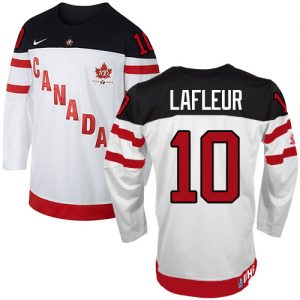 Olympic Guy Lafleur Authentic Bílý  Team Canada dresy 10 100th Anniversary
