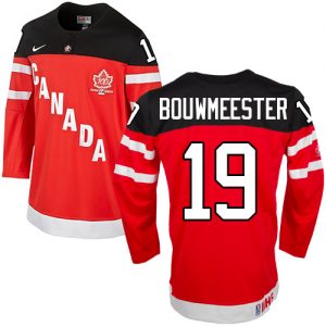 Olympic Jay Bouwmeester Authentic Červené  Team Canada dresy 19 100th Anniversary
