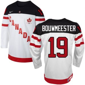 Olympic Jay Bouwmeester Authentic Bílý  Team Canada dresy 19 100th Anniversary