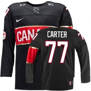 Olympic Jeff Carter Authentic Černá  Team Canada dresy 77 Alternativní 2014