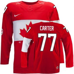 Olympic Jeff Carter Authentic Červené  Team Canada dresy 77 Venkovní 2014