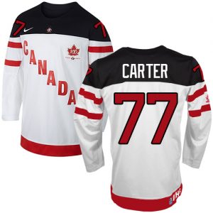 Olympic Jeff Carter Authentic Bílý  Team Canada dresy 77 100th Anniversary