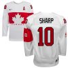Olympic Patrick Sharp Authentic Bílý  Team Canada dresy 10 Domácí 2014 hokejové dresy