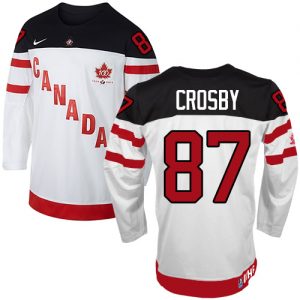 Olympic Sidney Crosby Authentic Bílý  Team Canada dresy 87 100th Anniversary