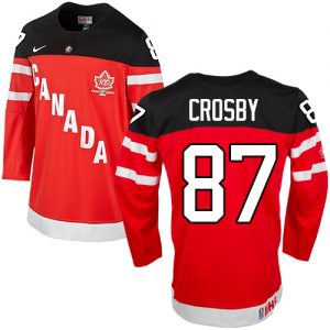 Olympic Sidney Crosby Authentic Červené  Team Canada dresy 87 100th Anniversary hokejové dresy