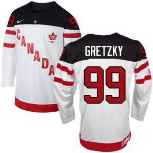 Olympic Wayne Gretzky Authentic Bílý  Team Canada dresy 99 100th Anniversary