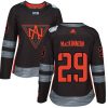 Adidas Team North America dresy 29 Nathan MacKinnon Authentic Černá Venkovní 2016 World Cup hokejové dresy