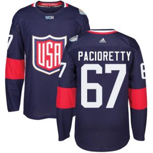Dětské Adidas Team USA dresy 67 Max Pacioretty Authentic Námořnická modrá Venkovní 2016 World Cup hokejové dresy