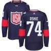 Dětské Adidas Team USA dresy 74 T. J. Oshie Authentic Námořnická modrá Venkovní 2016 World Cup hokejové dresy