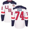 Dětské Adidas Team USA dresy 74 T. J. Oshie Authentic Bílý Domácí 2016 World Cup hokejové dresy