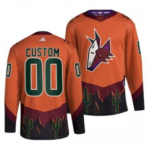 NHL Arizona Coyotes dresy Personalizované Reverse Retro 2.0 Oranžová 2022-23